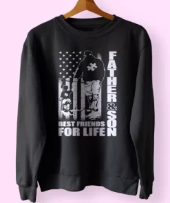 Father And Son Best Friends For Life Funny Father Day Sweatshirt 4