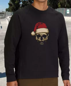 Father Christmas Santa Skull Sweatshirt Xmas Outfit 1 Father Christmas Santa Skull Sweatshirt Xmas Outfit 2