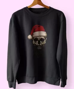Father Christmas Santa Skull Sweatshirt Xmas Outfit 3 Father Christmas Santa Skull Sweatshirt Xmas Outfit 4