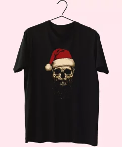 Father Christmas Santa Skull T Shirt Xmas Design 1