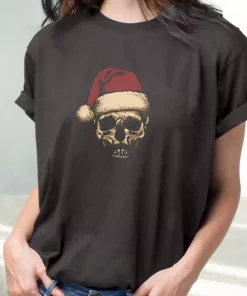 Father Christmas Santa Skull T Shirt Xmas Design 1 Father Christmas Santa Skull T Shirt Xmas Design 2