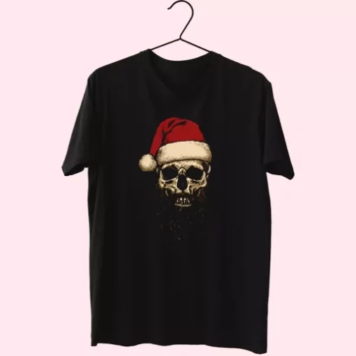 Father Christmas Santa Skull T Shirt Xmas Design