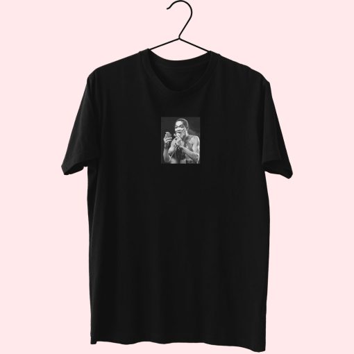 Fela Kuti Legendary Nigerian Bandleader Smoking A Joint Graphic Essentials T Shirt