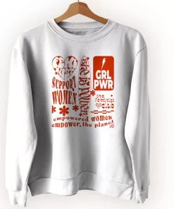Feminist Empower The Planet Quote Sweatshirt Earth Day Costume Feminist Empower The Planet Quote Sweatshirt Earth Day Costume