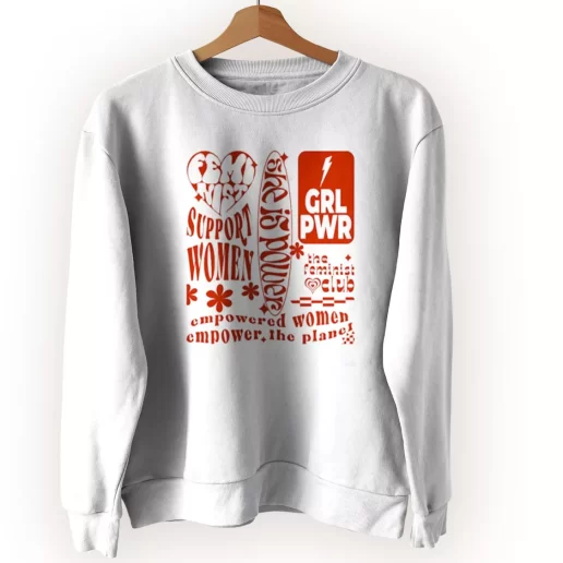 Feminist Empower The Planet Quote Sweatshirt Earth Day Costume Feminist Empower The Planet Quote Sweatshirt Earth Day Costume