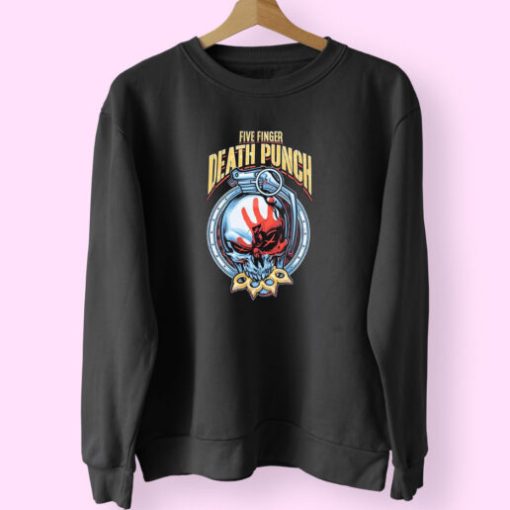 Five Finger Death Punch Skull Grenade Sweatshirt Design