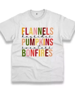 Flannels Hayrides Pumpkins Bonfires Thanksgiving Vintage T Shirt 3 Flannels Hayrides Pumpkins Bonfires Thanksgiving Vintage T Shirt 4