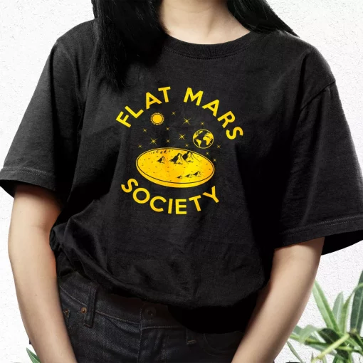 Flat Mars Society 90S Retro Classic 90S T Shirt Style