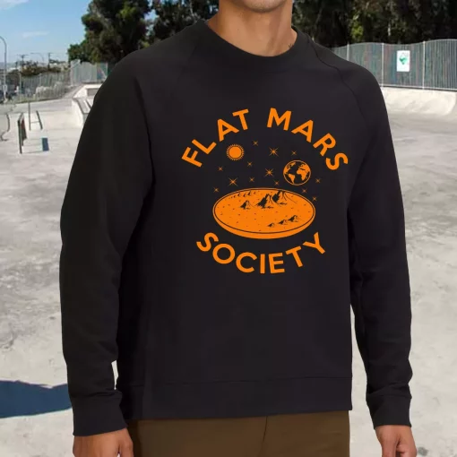 Flat Mars Society 90s Retro Classic Sweatshirt Style