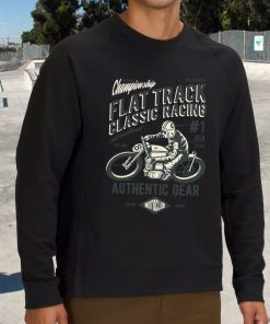Flat Track Classic Racing Funny Graphic Sweatshirt 3