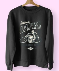 Flat Track Classic Racing Funny Graphic Sweatshirt 4