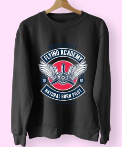 Flying Academy Club Funny Graphic Sweatshirt