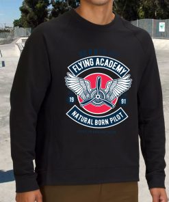 Flying Academy Club Funny Graphic Sweatshirt 3