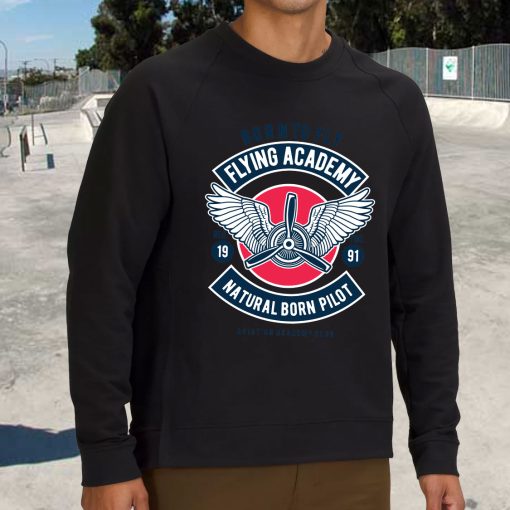Flying Academy Club Funny Graphic Sweatshirt