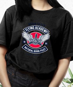 Flying Academy Club Funny Graphic T Shirt