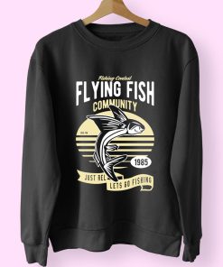 Flying Fish Funny Graphic Sweatshirt