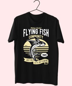 Flying Fish Funny Graphic T Shirt