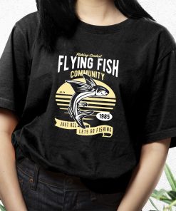 Flying Fish Funny Graphic T Shirt
