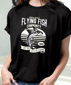 Flying Fish Funny Graphic T Shirt 3