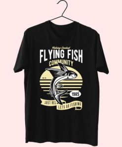 Flying Fish Funny Graphic T Shirt 4