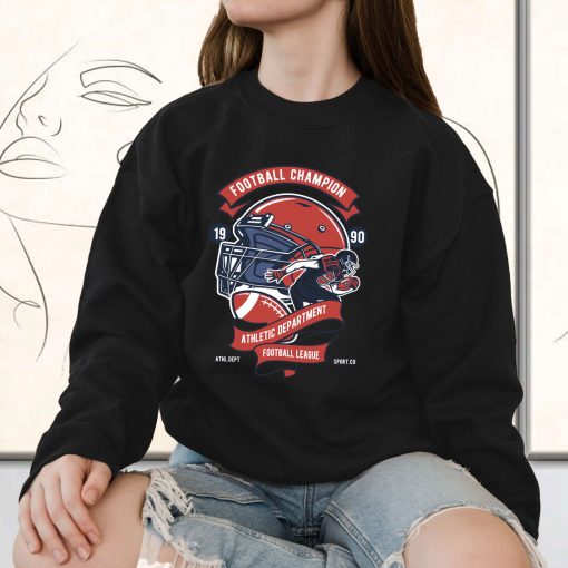 Football Champion League Funny Graphic Sweatshirt