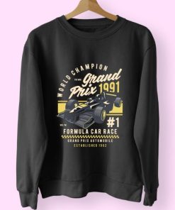 Formula Car Race Funny Graphic Sweatshirt 4