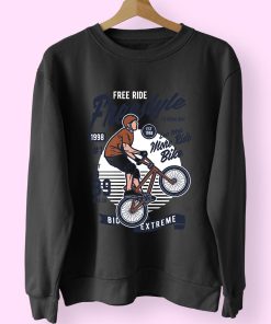 Freestycle Bike Funny Graphic Sweatshirt