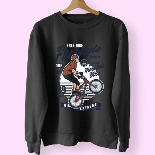 Freestycle Bike Funny Graphic Sweatshirt