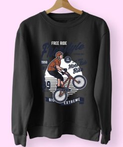 Freestycle Bike Funny Graphic Sweatshirt 4