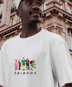 Friends Christmas Movie Watching Funny Christmas T Shirt 2 Friends Christmas Movie Watching Funny Christmas T Shirt 3