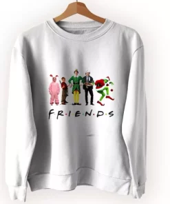 Friends Christmas Movie Watching Ugly Christmas Sweater 3 Friends Christmas Movie Watching Ugly Christmas Sweater 4