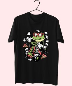 Frog Gokart Racer Funny Graphic T Shirt