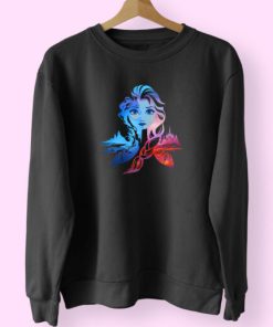 Frozen Elsa Two Tone Gradient Sweatshirt Design