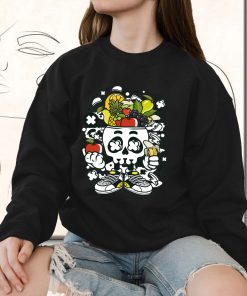 Fruit Skull Head Funny Graphic Sweatshirt 1 Fruit Skull Head Funny Graphic Sweatshirt 2
