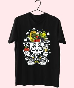 Fruit Skull Head Funny Graphic T Shirt