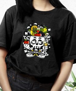 Fruit Skull Head Funny Graphic T Shirt