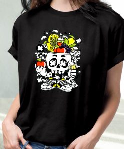 Fruit Skull Head Funny Graphic T Shirt 3