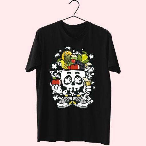 Fruit Skull Head Funny Graphic T Shirt