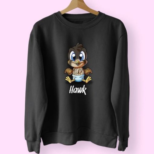 Funny Baby Hawk 70s Sweatshirt Inspired
