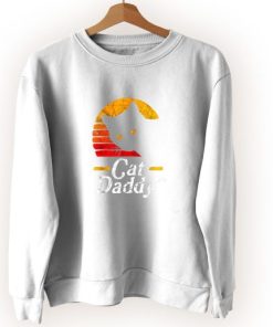Funny Cat Daddy Vintage Sweatshirt