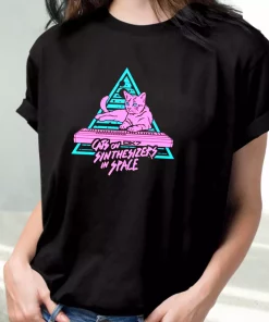 Funny Cats On Synthesizers In Space Cool T Shirt 3