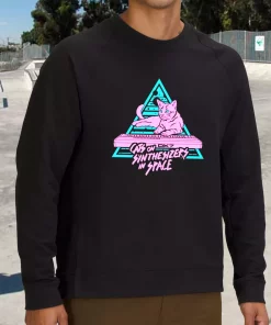 Funny Cats On Synthesizers In Space Sweatshirt Outfit 3