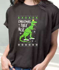 Funny Christmas Tree Rex T Rex T Shirt Xmas Design