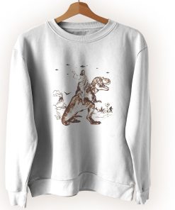 Funny Jesus Riding Dinosaur Vintage Sweatshirt Funny Jesus Riding Dinosaur Vintage Sweatshirt