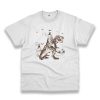 Funny Jesus Riding Dinosaur Vintage Tshirt