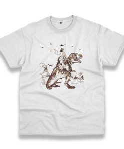 Funny Jesus Riding Dinosaur Vintage Tshirt Funny Jesus Riding Dinosaur Vintage Tshirt