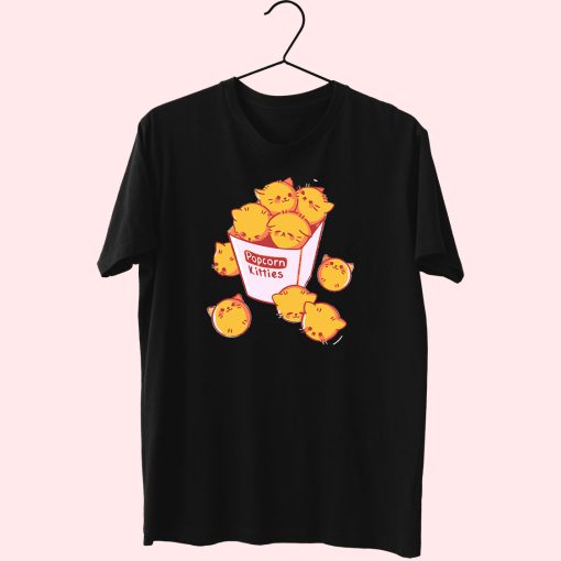 Funny Popcorn Kitten Cute T Shirt