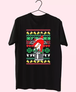 Funny Santa Claus Keg Stand T Shirt Xmas Design