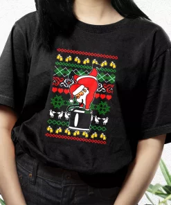 Funny Santa Claus Keg Stand T Shirt Xmas Design 3