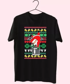 Funny Santa Claus Keg Stand T Shirt Xmas Design 4
